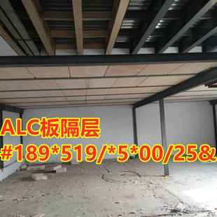 覆式 钢架结构二层搭建阁楼隔层上海钢结构ALC板隔层彩钢板房棚