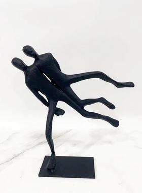 式室轻奢铸铁抽厅象人物摆件0972书房客卧室欧玄关样板房办公家居