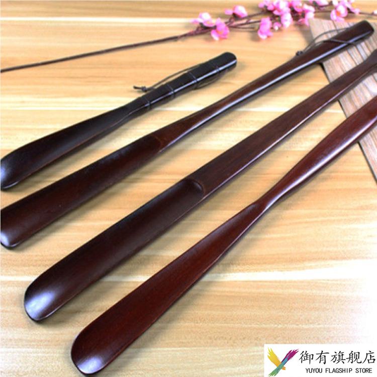 鞋拔子胡桃木长柄家用孕妇穿鞋神器长把提鞋器实木高端老人穿鞋拔