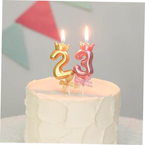 Birthday candles local gold bright gold pencil candle long