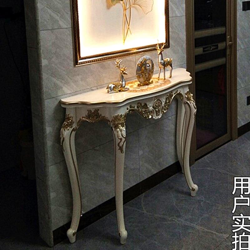 M&欧式玄关柜靠墙走廊桌子装饰台置物架轻奢风进门入户客厅隔断美