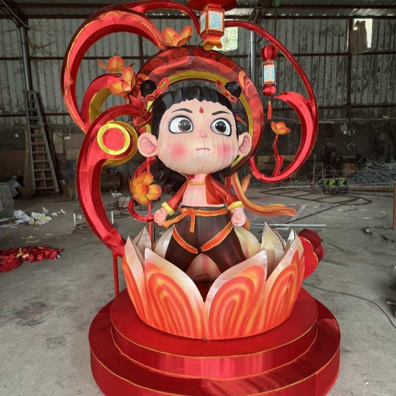 卡通人物造型彩灯制作户外大型仿真动物昆虫主题花灯公园景区亮化