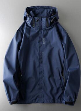 Men Wind Jacket 户外冲锋衣春秋防风防水美式风衣外套