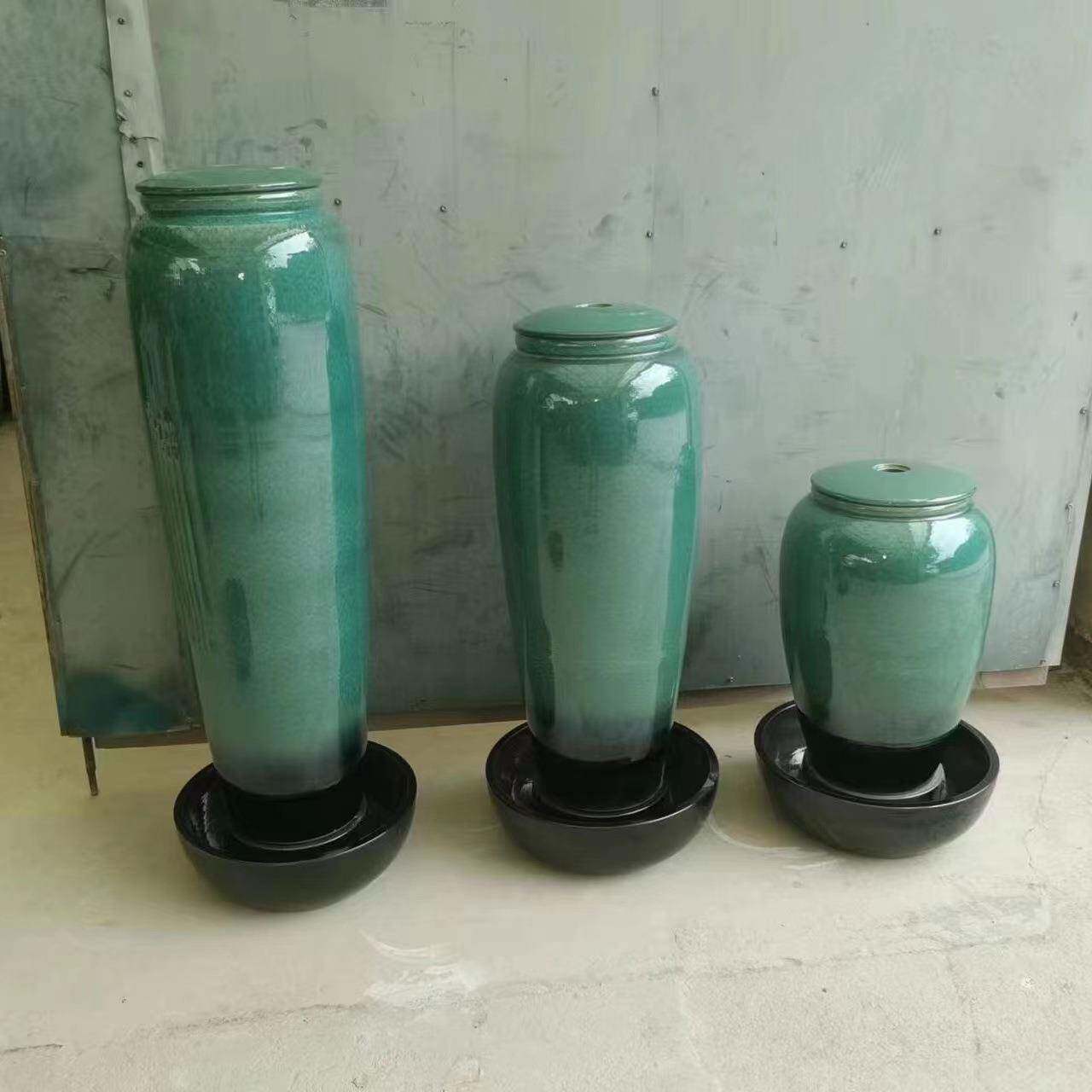 水池喷泉流水陶罐喷水大花瓶自动循环水景涌泉陶缸加湿器坛子摆件