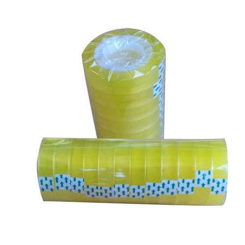 小透明胶黄色1.8M箱小学胶布办公文具胶带大卷整包生BEAC邮