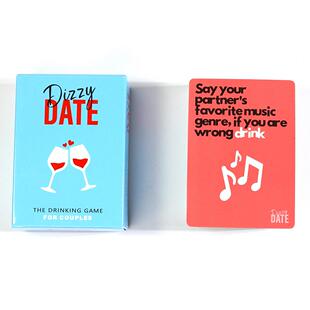 约会朋友聚会游戏卡片夫妻对话新款 date头晕目眩 英文卡牌Dizzy