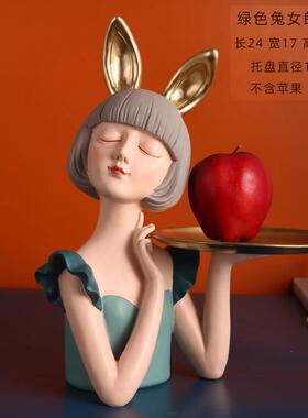 正品时尚女郎家居客厅电视柜办件公室装饰创意结礼物装摆饰品轻奢