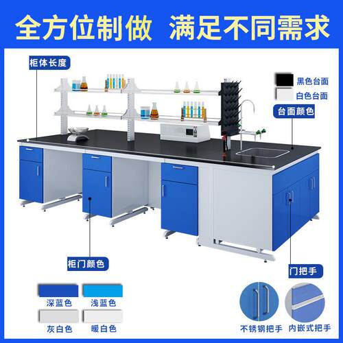 RX-2271钢验木实验台定制研发室中央工台 实验室作台物理操化学实