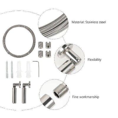 Outdoor Stainless Steel Wire Rope Curtain Rod Tension Net