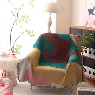 莫兰迪北欧INS风沙发装饰四季盖巾沙发垫全盖防抓布棉毯沙发巾