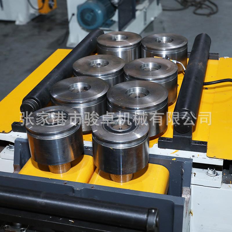 供应金全属管件打圈动JZ-伺服机钢带自卷伺圆打圈机自动服滚圆机