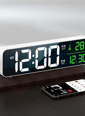 LED Digital Alarm Clock Temperature Bedside Time Display