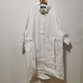 BO系列品牌设计白色中长款棉亚麻春秋风衣长袖外套女款035V