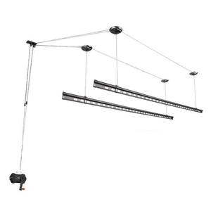 手摇晾衣架升降阳台晾衣杆晒衣架凉衣架钣金烤漆衣服架晒被包安装