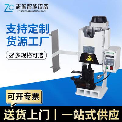 志诚新款超静音端子机打端子配横送/直送模具otp模压接机全自动