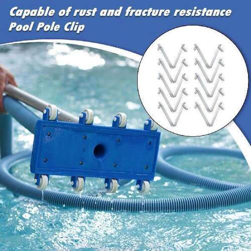 V Clips For Pool Brush Stainless Steel Skimmers Fittings 10