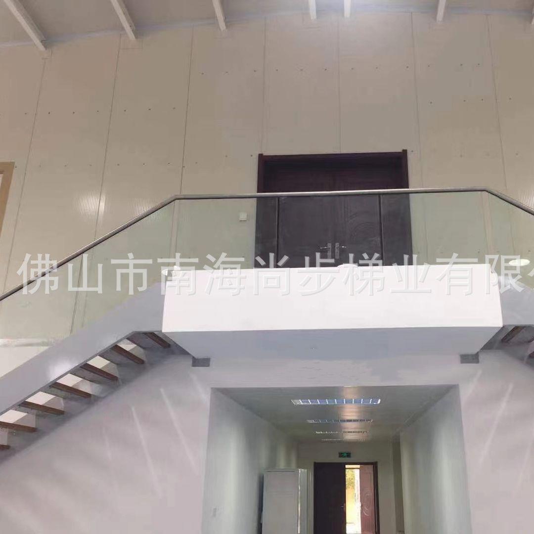 佛山尚步梯业厂家供应扶手栏杆阳台露台楼道走廊钢化玻璃阳台专用