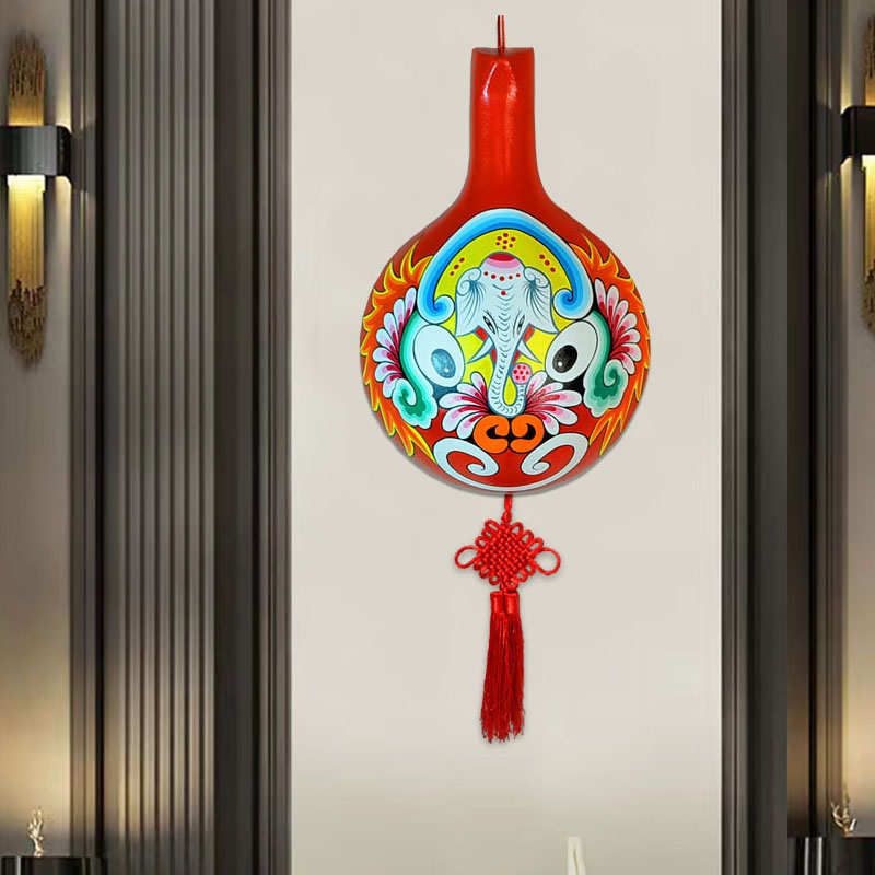 纯手工绘画京剧社火马勺脸谱面具装饰挂件中国风小礼品国粹民俗