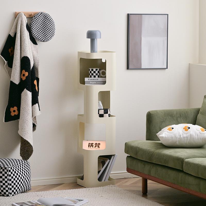 铁落艺墙边小书架钢制书靠墙转角窄柜角落柜立客厅23TF43SJ地置m