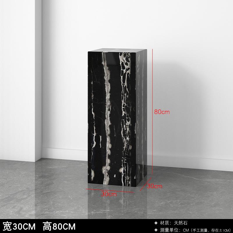 银白龙天然大理石底座高端展示台大型落地装饰品摆件底台