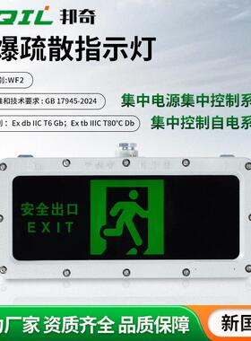 集中电源防爆疏散标志灯WF2安全出口灯led指示疏散智能应急灯具