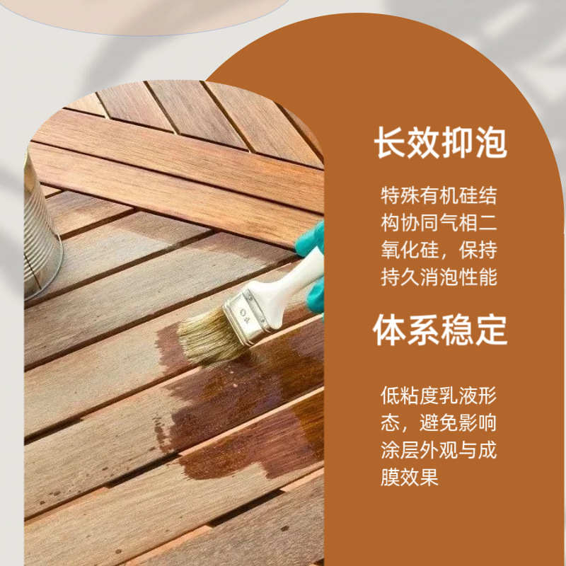 水性消泡剂迪高825 适配水性木器家具涂料镶木地板漆建筑涂料等