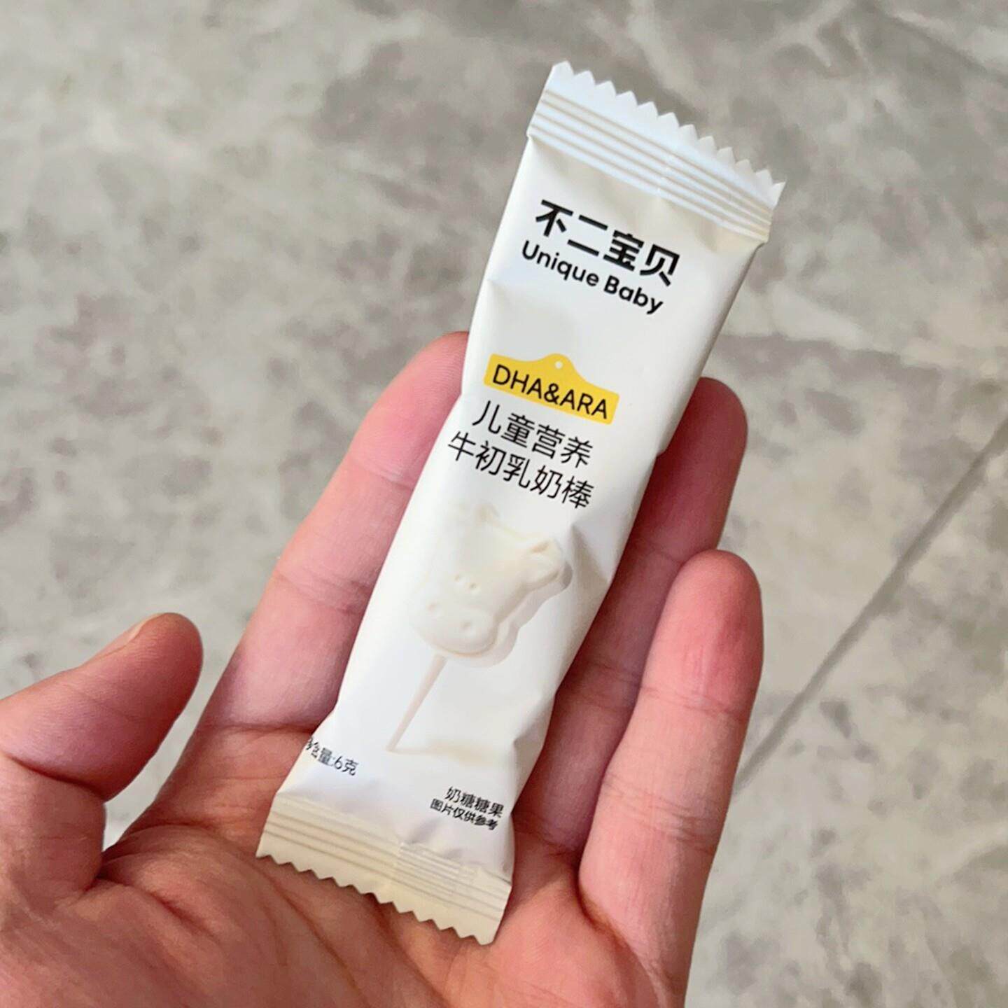 新货不二宝贝儿童营养牛初乳奶棒108g高钙高蛋白宝宝儿童零食独立