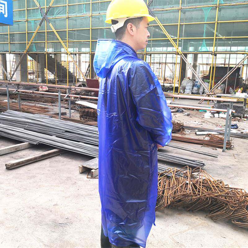 单件长款雨衣防雨防水防风雨衣工地农用雨衣耐用牛筋轻便连体风衣