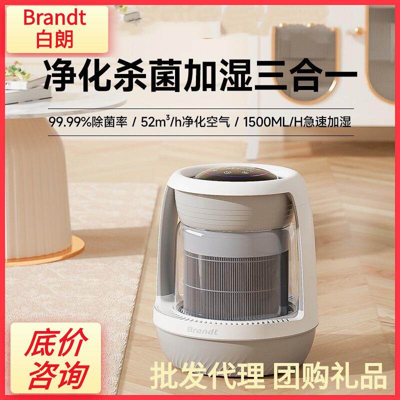 Brandt白朗无雾加湿器J15W家用卧室孕妇婴儿蒸发落地空气