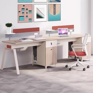 员办公桌椅简现代职1122人4人6人位办公室工电约脑桌屏风员工位家