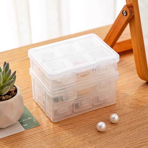Portable jewelry box for earrings, necklaces, and rings; sma