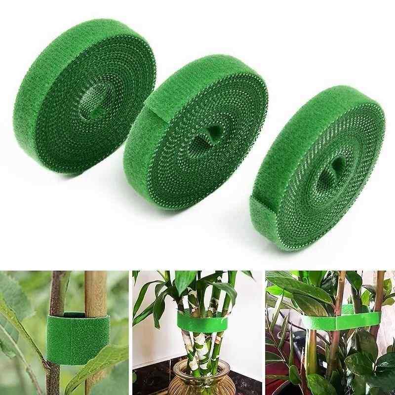 爬藤绿植造型园艺魔术贴扎线带绿色植物绑带固定树枝插花捆绑支支