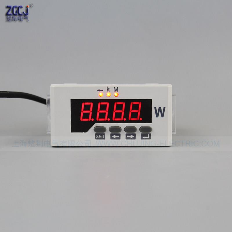 CJ-3P51 三相有功功率表 智能数显220V 5A 瓦特表 自动化控制