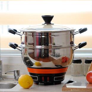 24.26小型电火锅不锈钢加厚多功能电火锅火锅家用外挂锅迷你1 3人