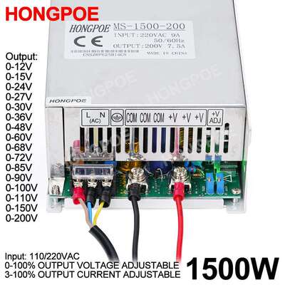 1500W 60V 25A开关电源0-60V可调1-25A输出电流可调110/220VAC