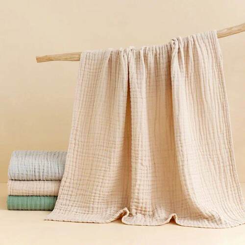 Baby Bath Towel 6 Layers Infant Gauze Receiving Blanket 1pc