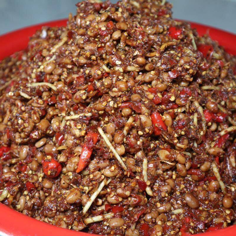 云南文山特产香辣豆乡豉壮农家手工自制本折耳根小地米辣水豆鼓
