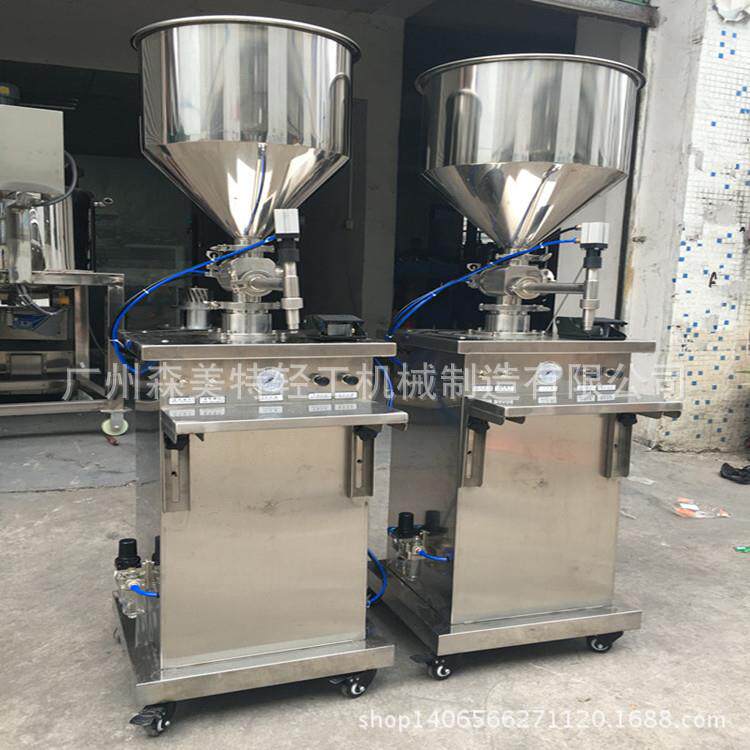 立式转阀灌装机豆浆酸奶灌装机皮炎平灌装机立式带料斗灌装机