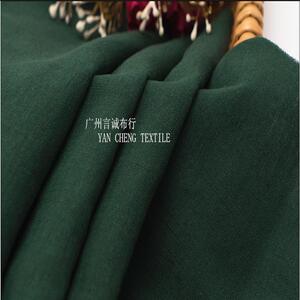 新款直销言诚布行-春夏面料 纯色天丝麻布 平纹亚麻棉面料 梭织服