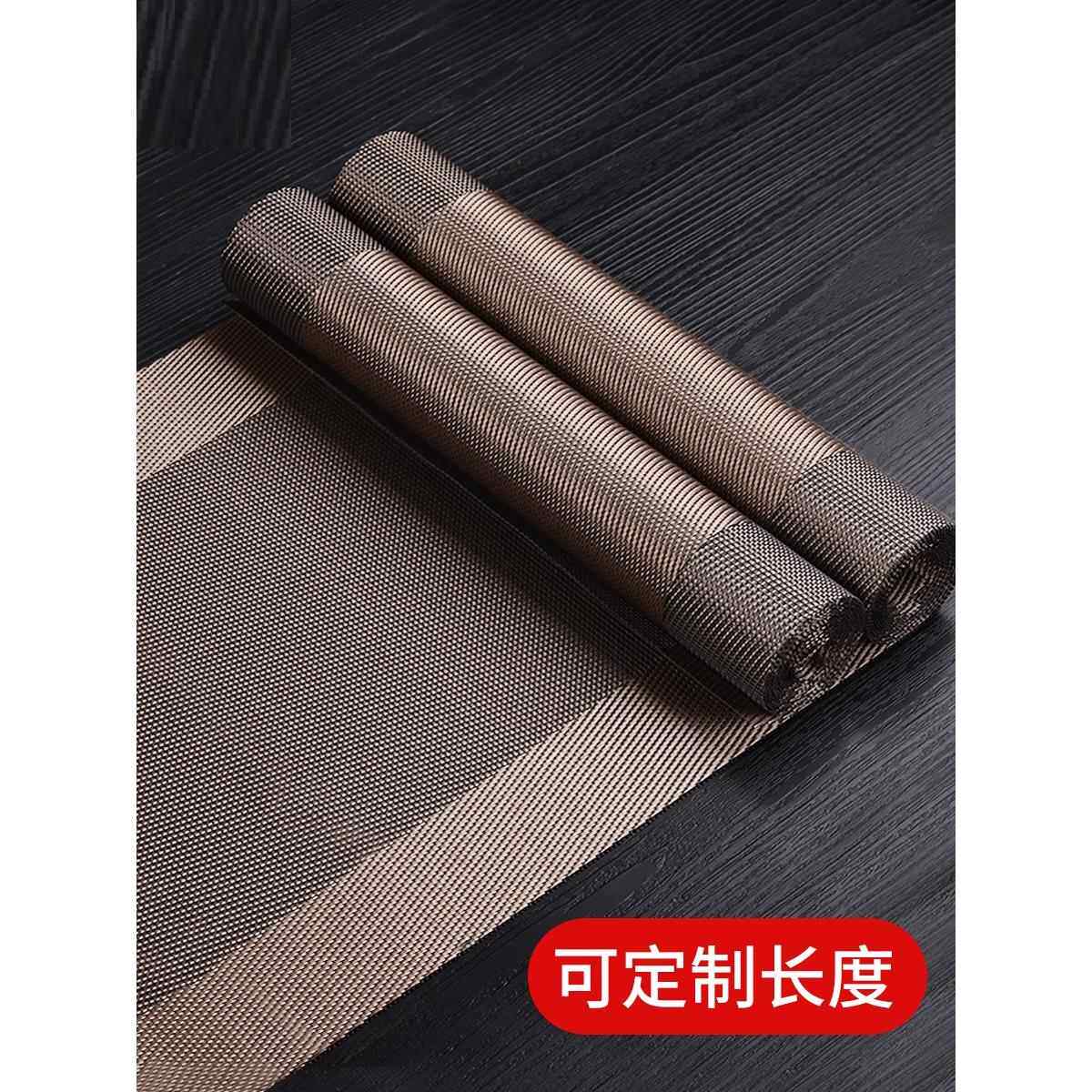 茶席竹席茶具配件桌旗防水茶垫茶布茶桌布茶旗禅意中式茶道茶盘垫
