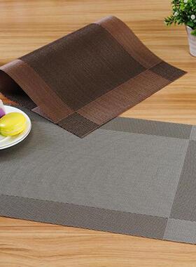 Place mat wine place mat shop PVC heat-insulating cup mat Te