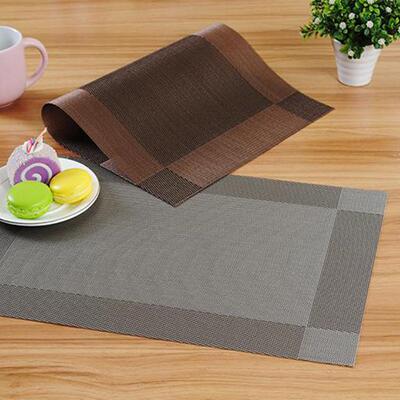 Place mat wine place mat shop PVC heat-insulating cup mat Te