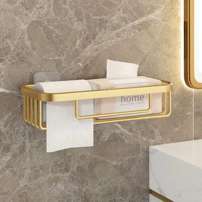 Toilet Tissue Paper Holder Shelf Bathroom kitchen Towel Roll