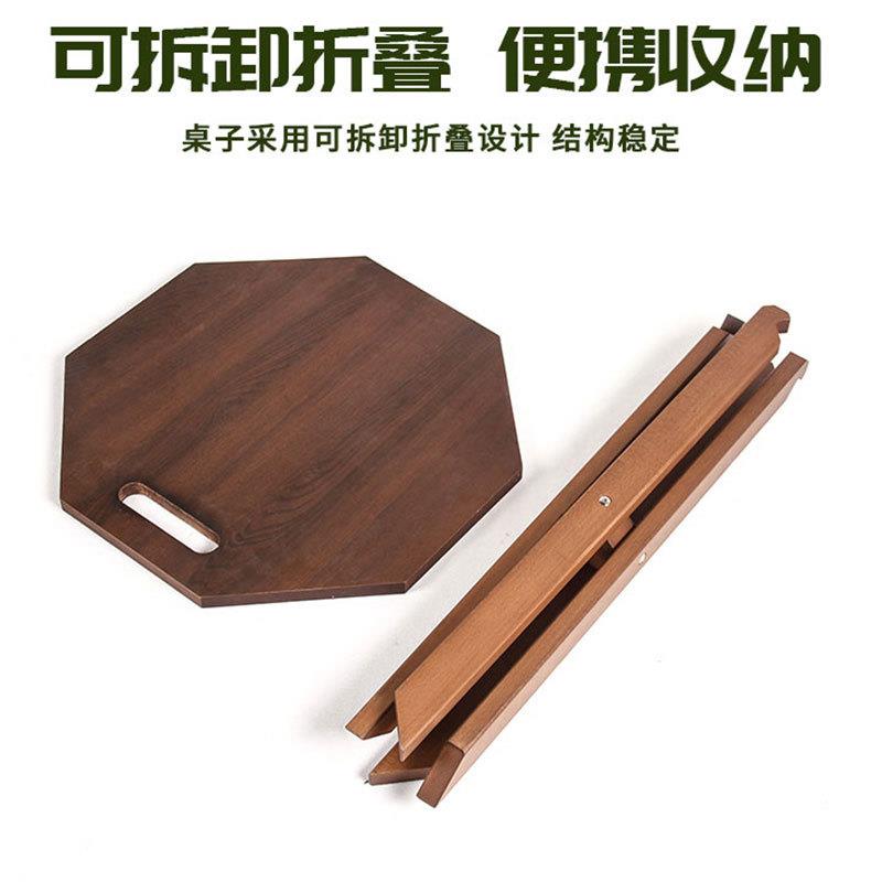 户外休闲用品露营圆桌户外野餐桌子便携折叠桌休闲桌六角野营桌
