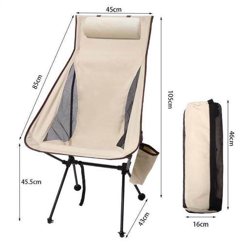 Ultralight Folding Moon Chairs Outdoor Camping Chair Removab