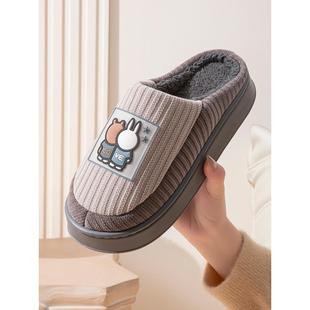 老式棉鞋女士2025新款冬季男士冬季室内家居防滑保暖厚底家用情侣