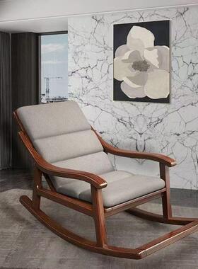 中式大NCY实木摇椅休闲摇摇家用躺椅逍遥客人厅阳台单懒人午睡老