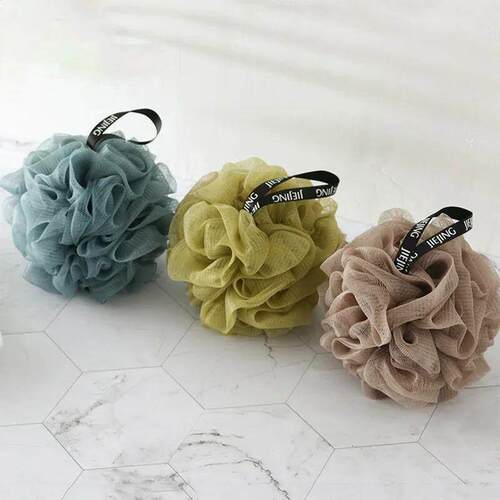 Soft Mesh Bath Sponge Balls Nylon Cleaning Brush Shower Puff