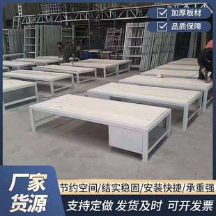 监狱床监舍床拘留所床具劳教所监室床单层钢制单人铁床看守所床