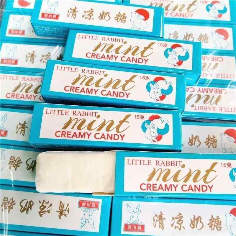 80后怀旧零食糖果好小兔清凉奶糖薄荷味15g奶糖
